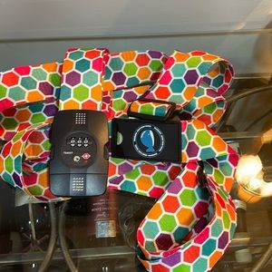 Luggage Straps with Lock,Adjustable Non-Slip Travel Luggage Strap